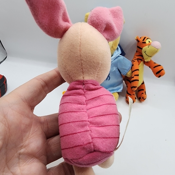 Pooh Tigger Piglet Plush Lot Stuffed 5-6" Vintage - Picture 3 of 9